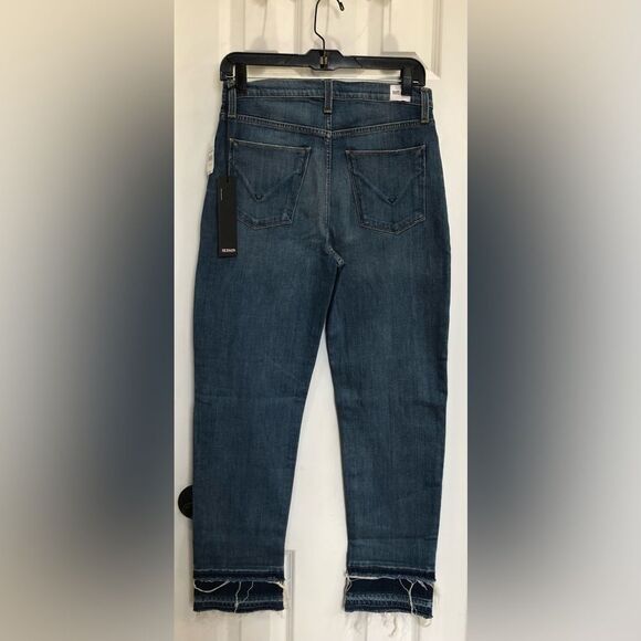 HUDSON - NWT L Sz 28 - Zoeey Straight-Leg Double Step Cropped Jean -Social Grace - Picture 5 of 16